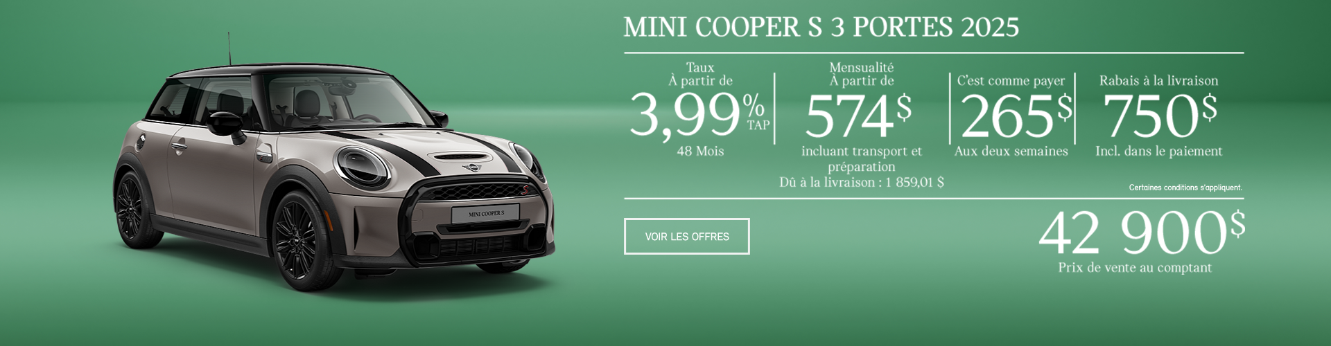 La MINI Cooper 3 portes 2025