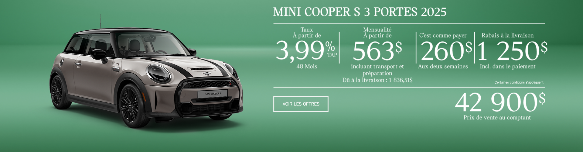 La MINI Cooper 3 portes 2025