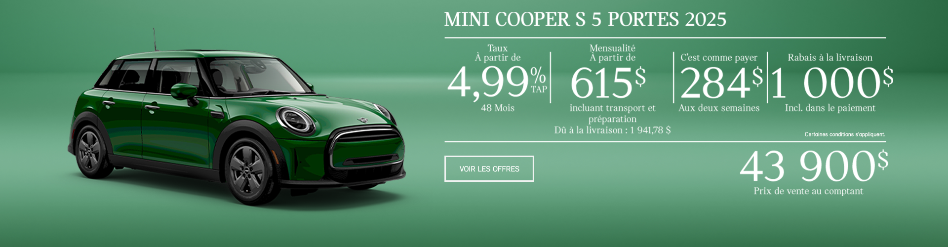 La MINI Cooper 5 portes 2025