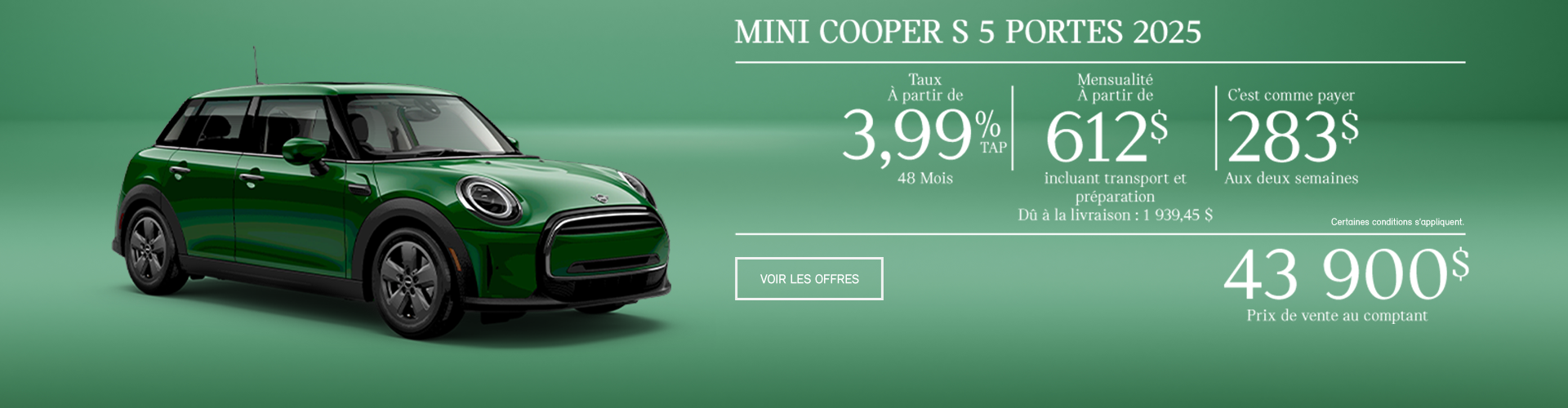 La MINI Cooper 5 portes 2025