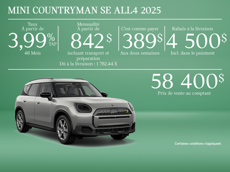 La MINI Countryman SE ALL4 2025