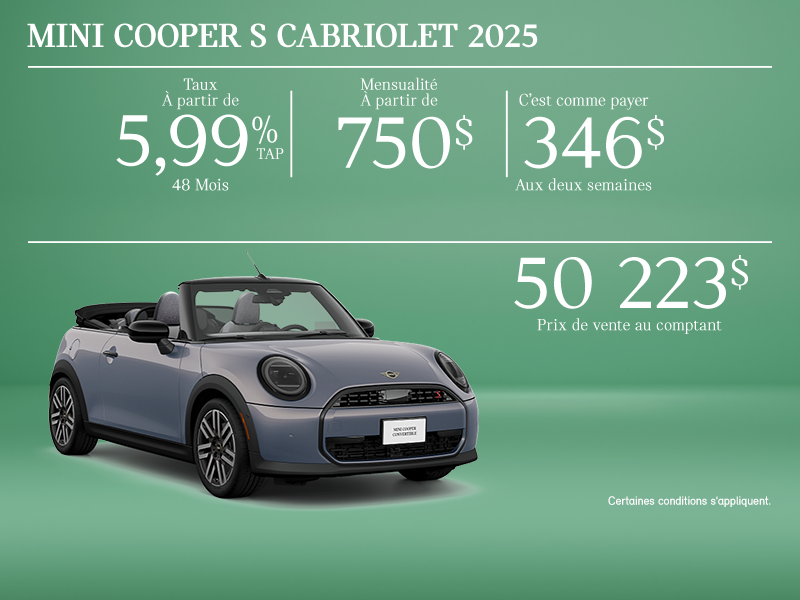 La MINI Cooper S Convertible 2025
