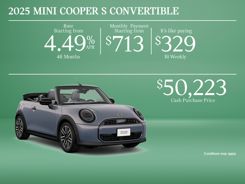 The 2025 MINI Cooper S Convertible