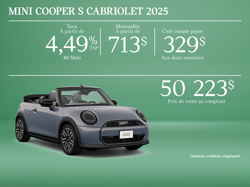 La MINI Cooper S Cabriolet 2025