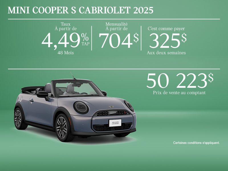 La MINI Cooper S Cabriolet 2025