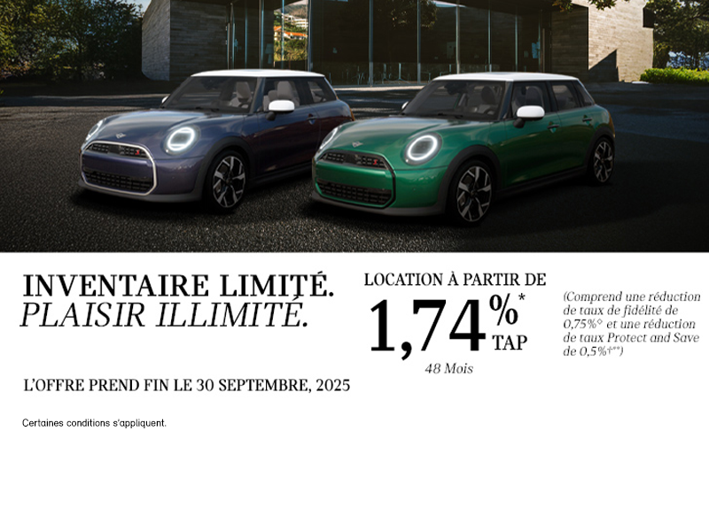 Évènement du mois MINI