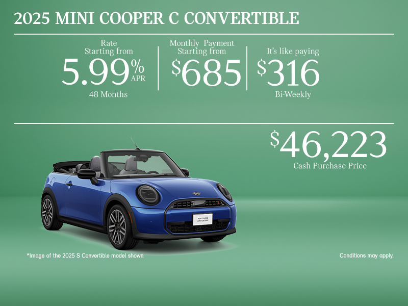 The 2025 MINI Cooper C Convertible