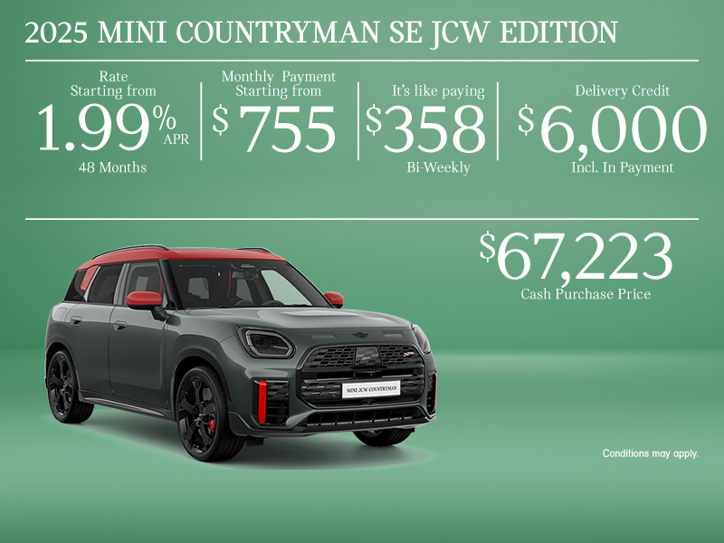 The 2025 MINI Countryman SE JCW Edition