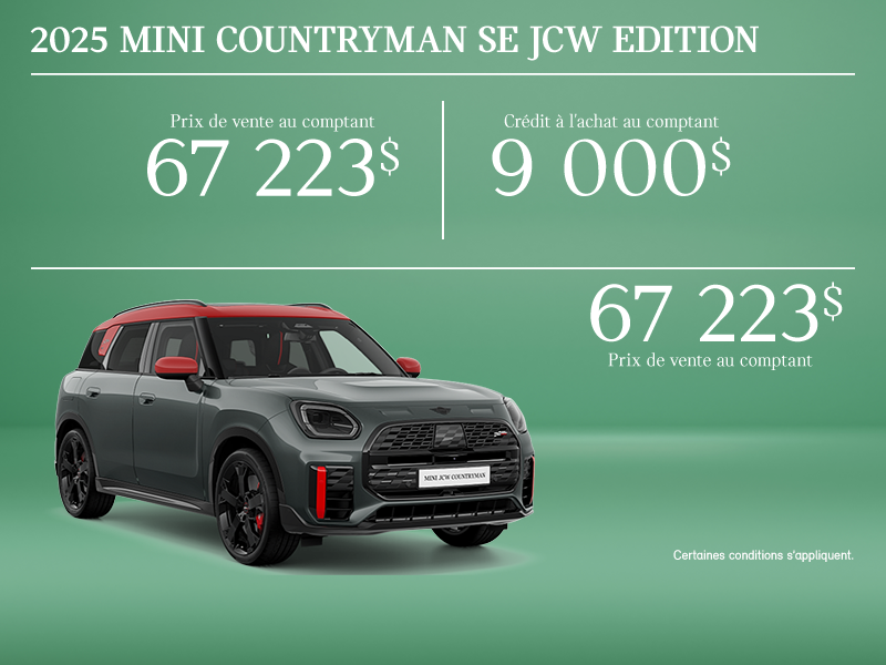 MINI Édition Countryman SE JCW 2025
