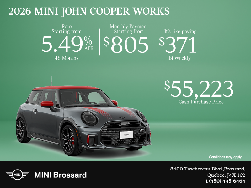 The 2026 MINI John Cooper Works