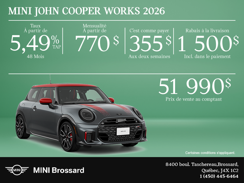 La MINI John Cooper Works 2026