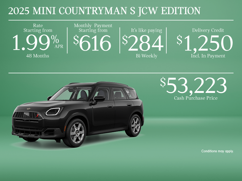 The 2025 MINI Countryman S JCW Edition
