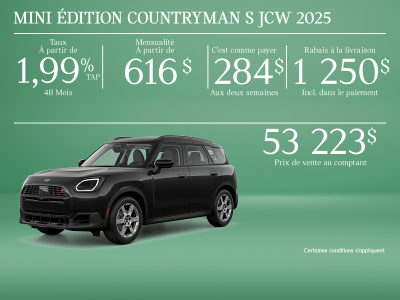 MINI Édition Countryman S JCW 2025