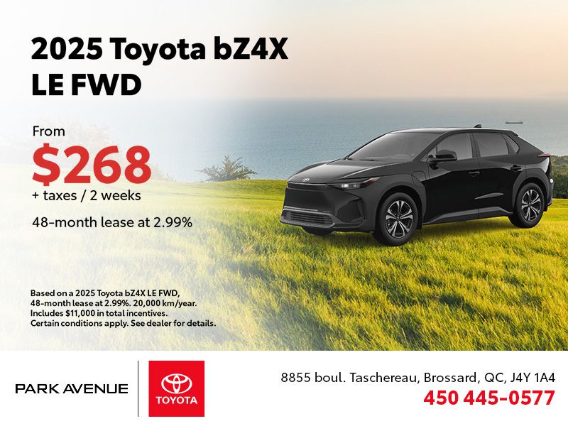 2025 Toyota bZ4X LE FWD