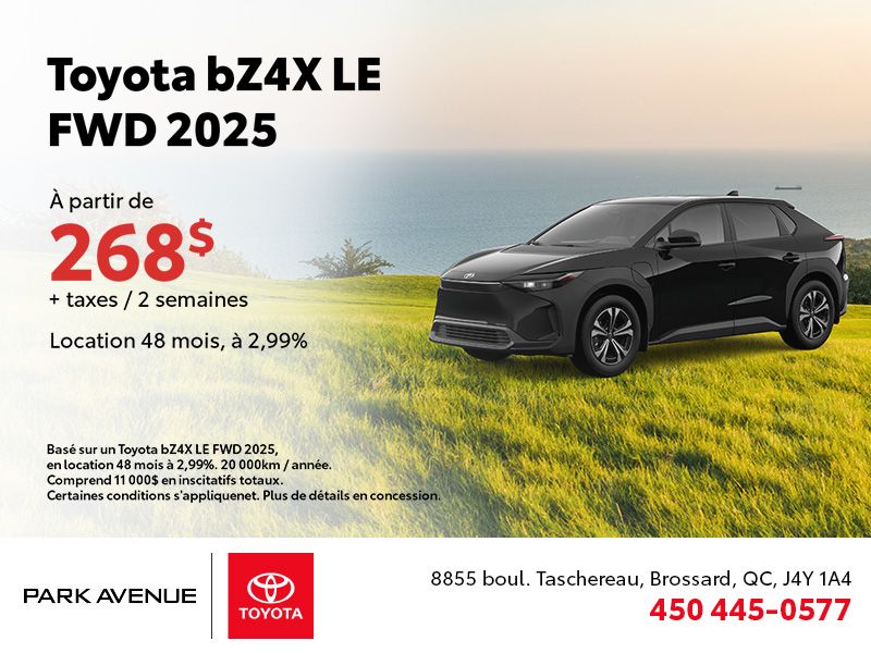 Toyota bZ4X LE FWD 2025