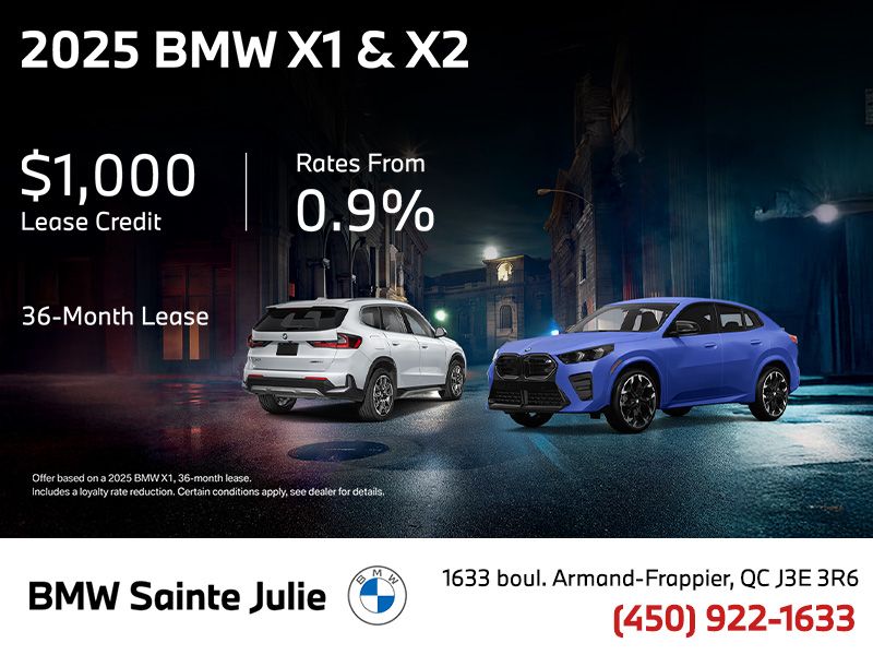 2025 BMW X1 & X2
