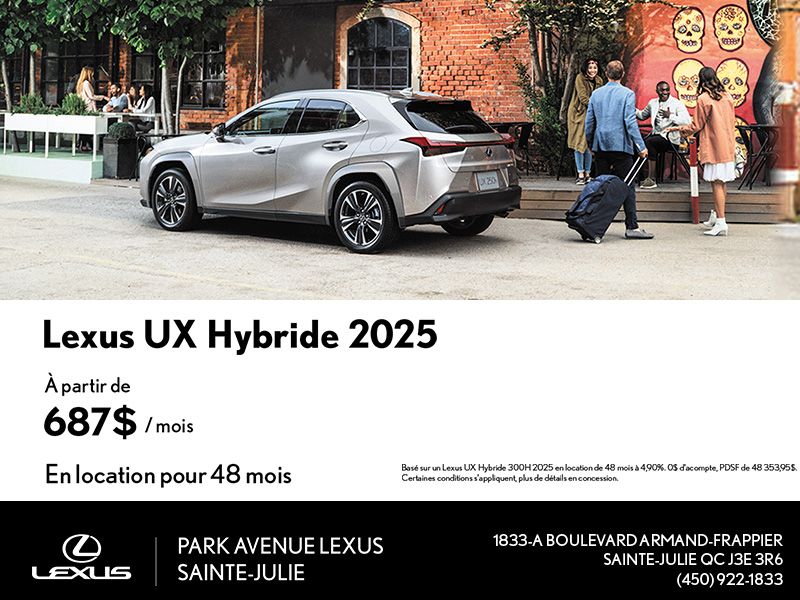 Lexus UX Hybride 2025