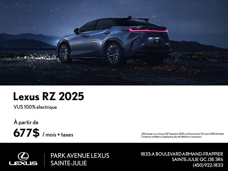 Lexus RZ 2025