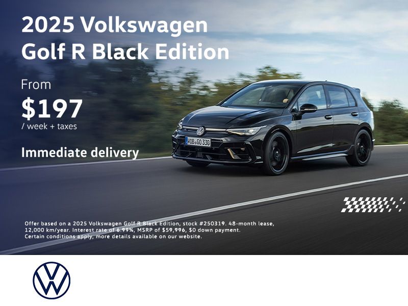2025 Volkswagen Golf R Black Edition