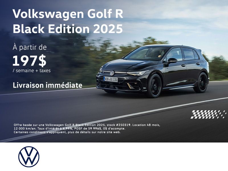 Volkswagen Golf R Black Edition 2025