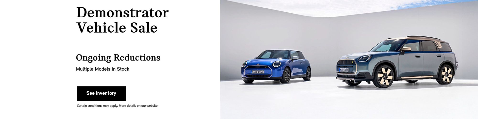 Demonstrator Vehicle Sale