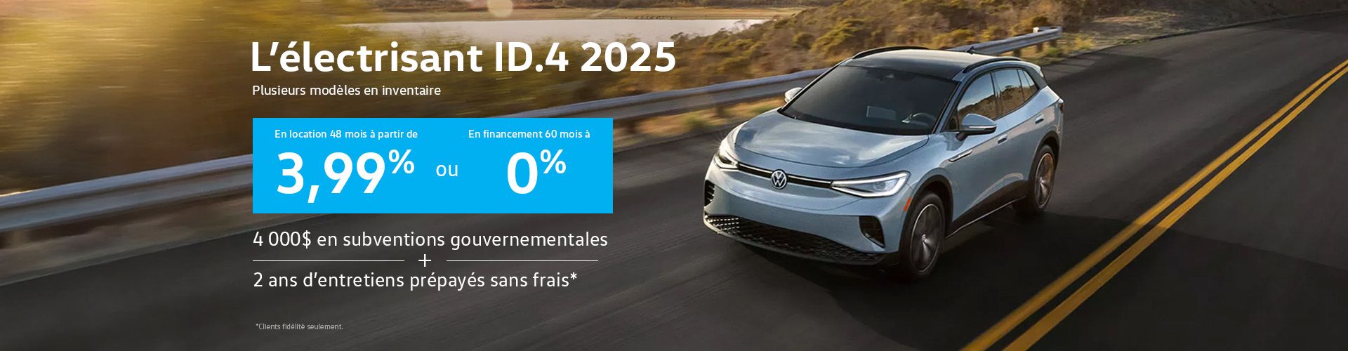 ID.4 à la location ou financement