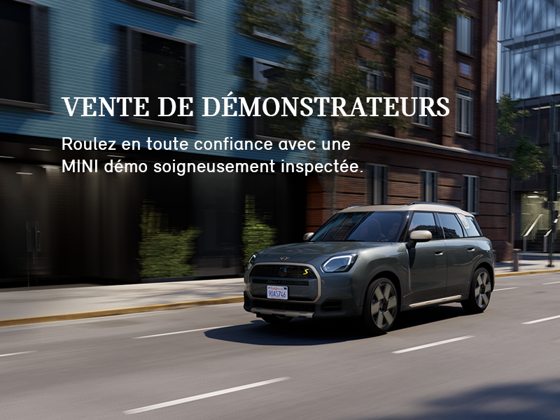 Vente de démonstrateurs MINI