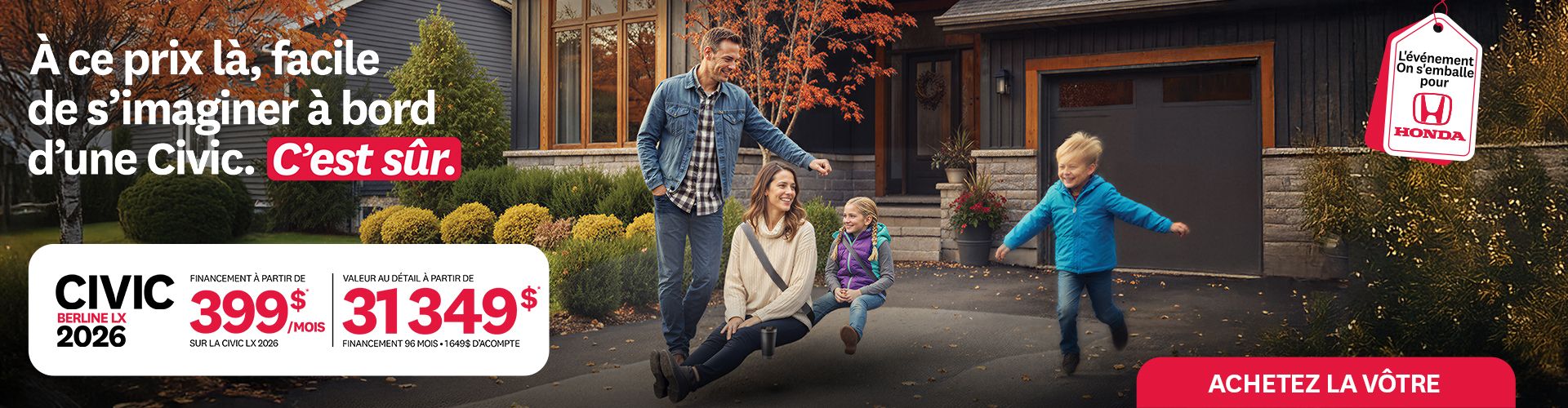 Financement Civic 2026