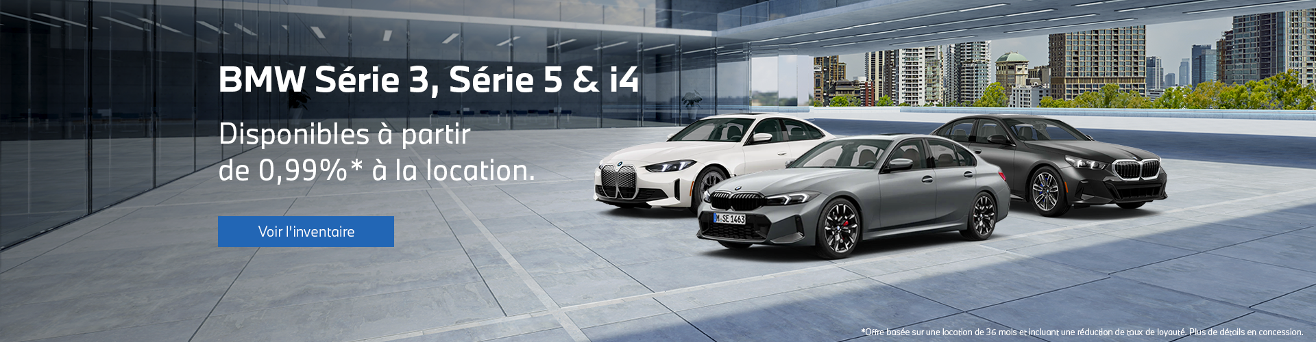 Taux location Série 3, Série 5 & i4