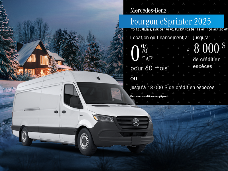 Fourgon eSprinter 2025