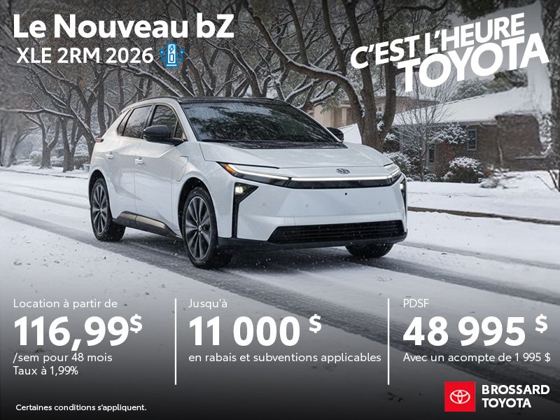Brossard Toyota à Brossard | Le Nouveau bZ XLE 2RM 2026