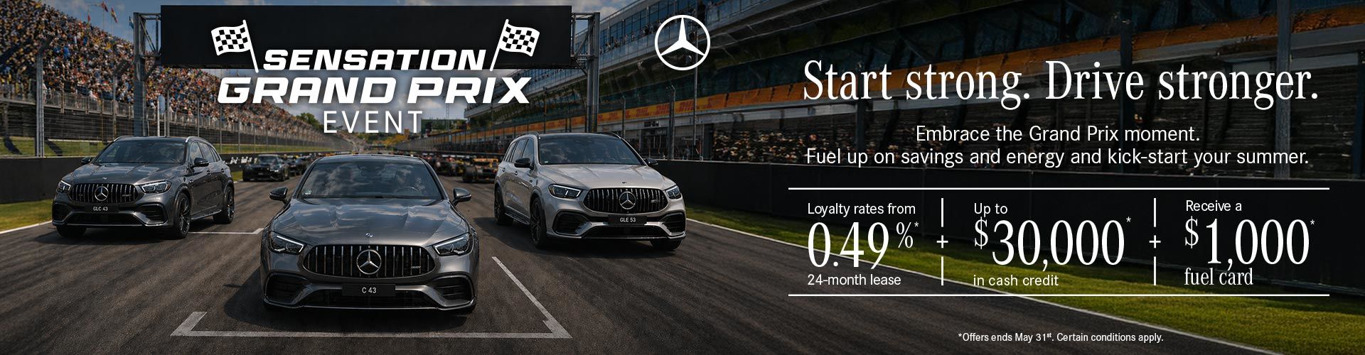 Start strong. Drive stronger.STACK THE SAVINGS