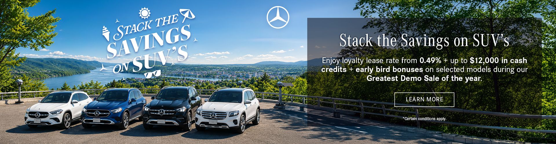 STACK THE SAVINGS ON SUVs.