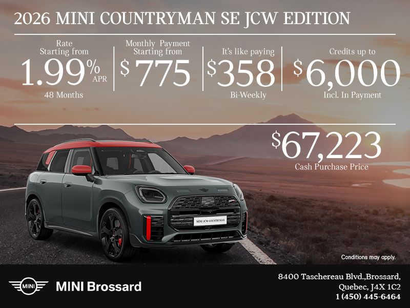 The 2026 MINI Countryman SE JCW Edition