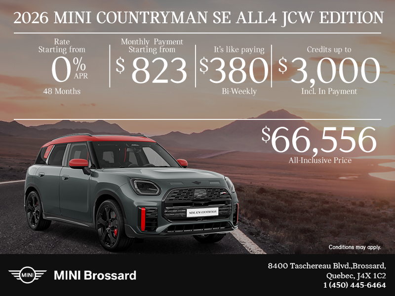The 2026 MINI Countryman SE JCW Edition