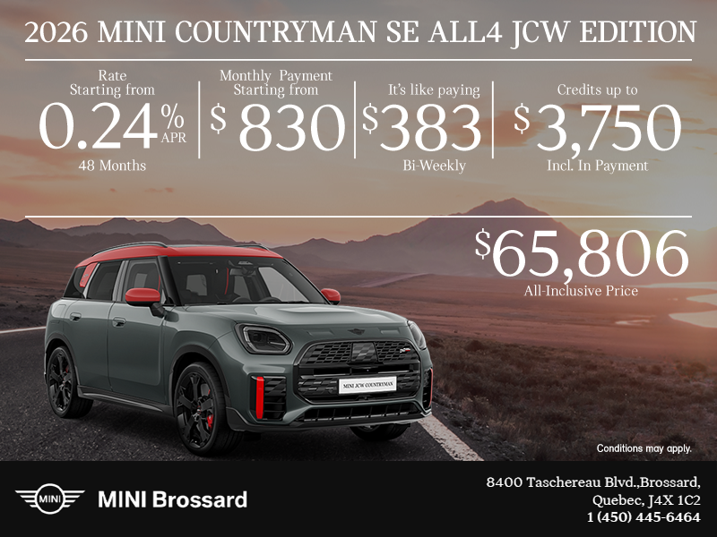 The 2026 MINI Countryman SE JCW Edition