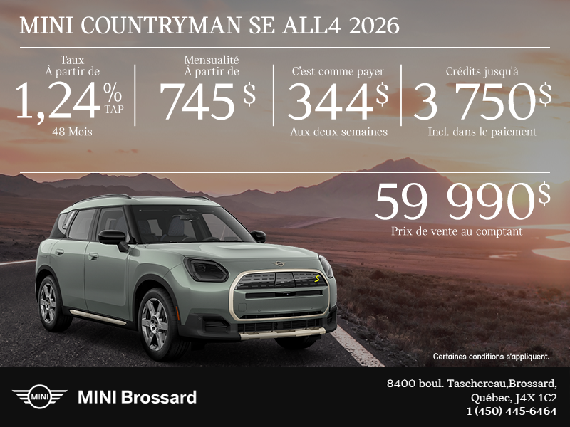 La MINI Countryman SE ALL4 2026