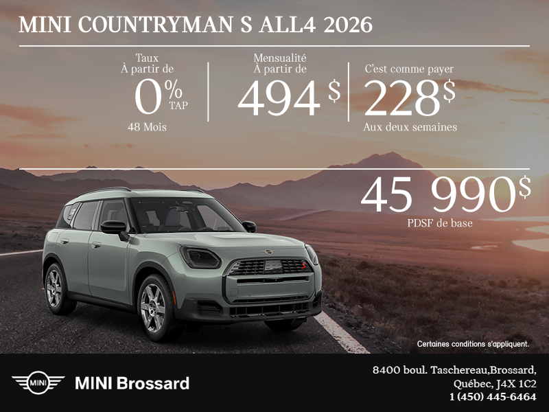 La MINI Countryman S ALL4 2026