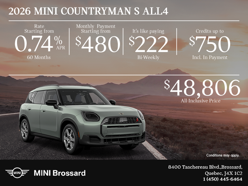 The 2026 MINI Countryman S ALL4
