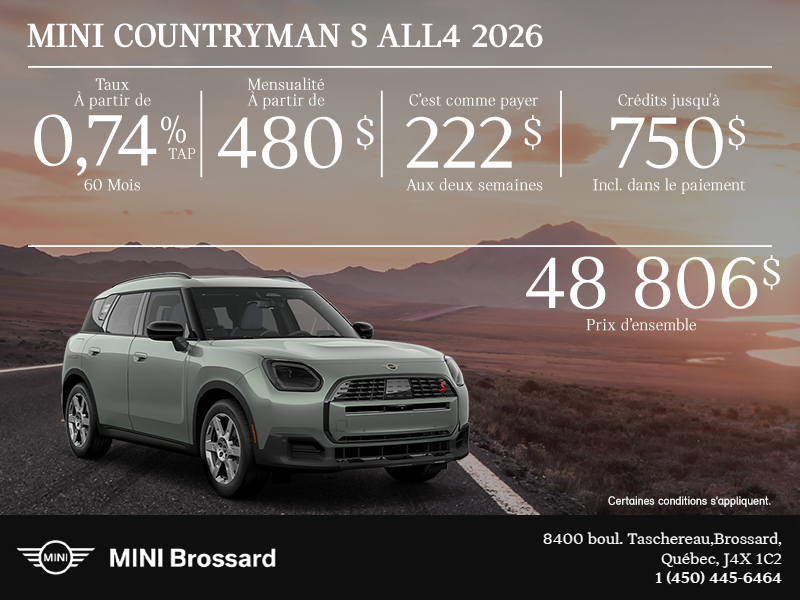 La MINI Countryman S ALL4 2026
