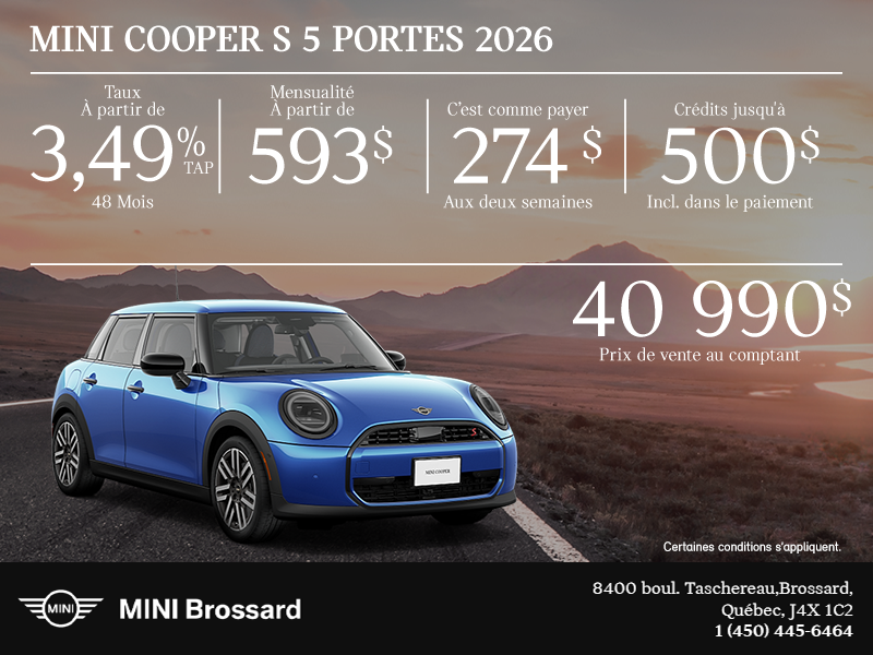 La MINI Cooper S 5-portes 2026