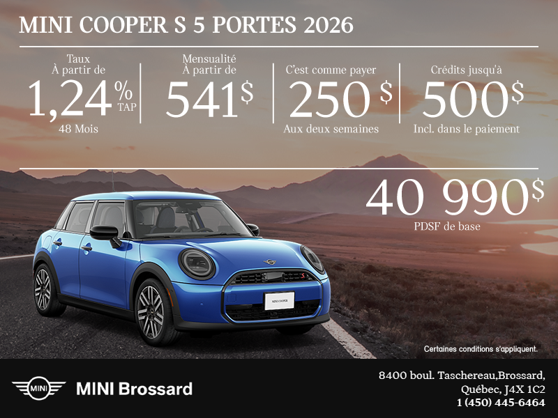 La MINI Cooper S 5-portes 2026