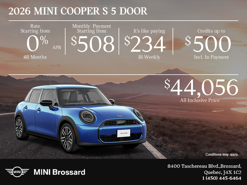 The 2026 MINI Cooper S 5-Door