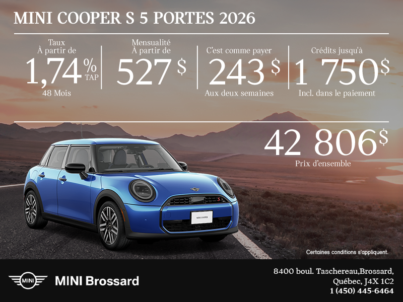 La MINI Cooper S 5-portes 2026