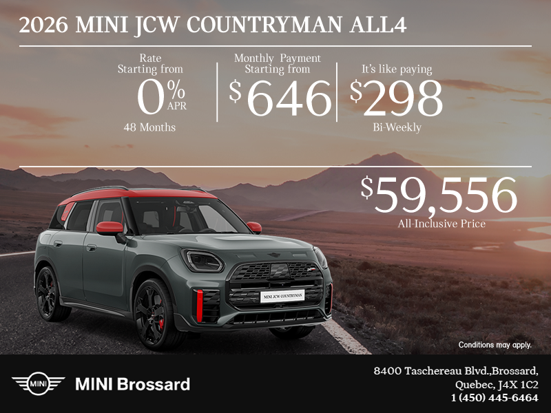 The 2026 MINI JCW  Countryman ALL4