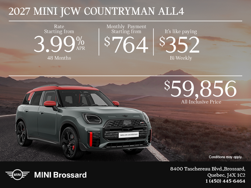 The 2026 MINI JCW  Countryman ALL4