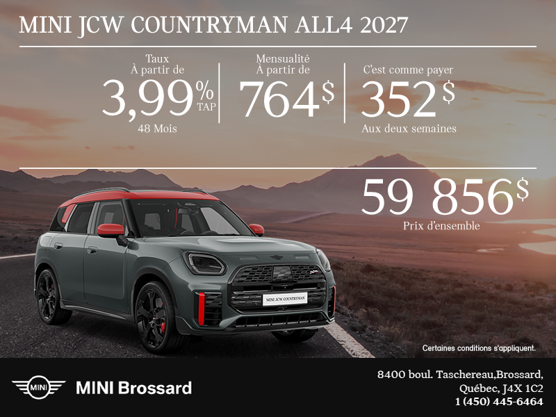 La MINI JCW Countryman ALL4 2026