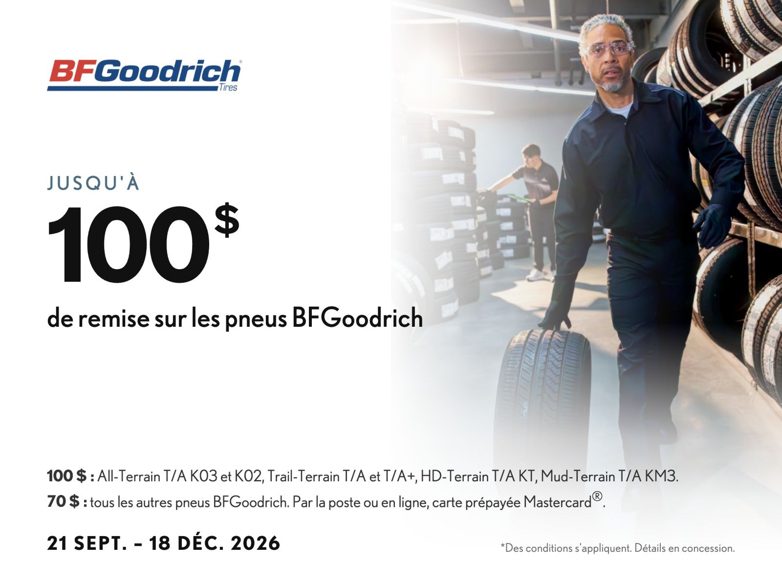 Offre pneus BFGoodrich
