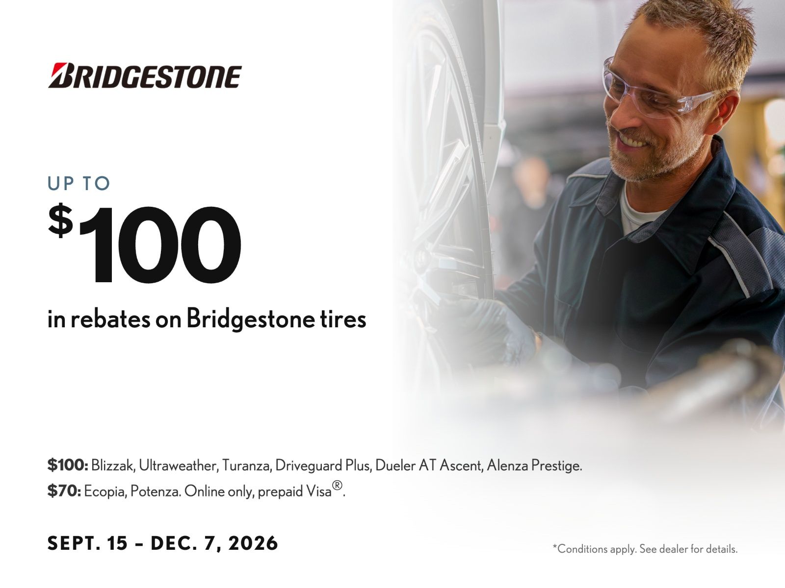 Bridgestone Tires Offer