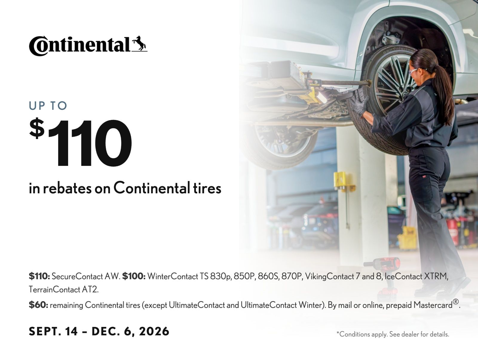 Continental Tires Offer
